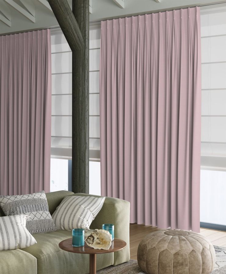 Gordijn Superior velours roze