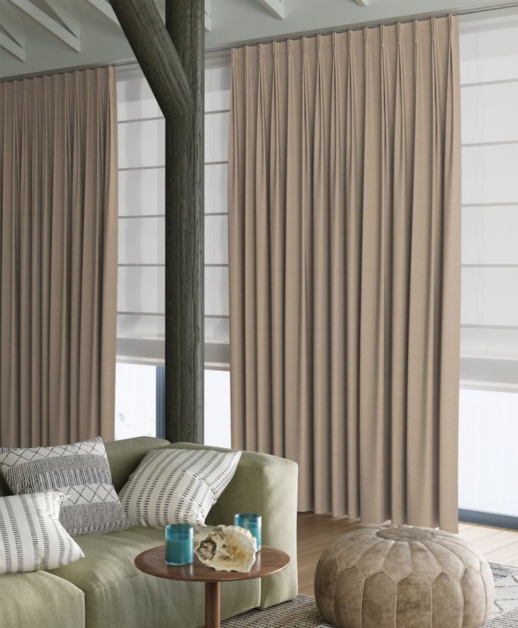 Gordijn Superior velours poeder