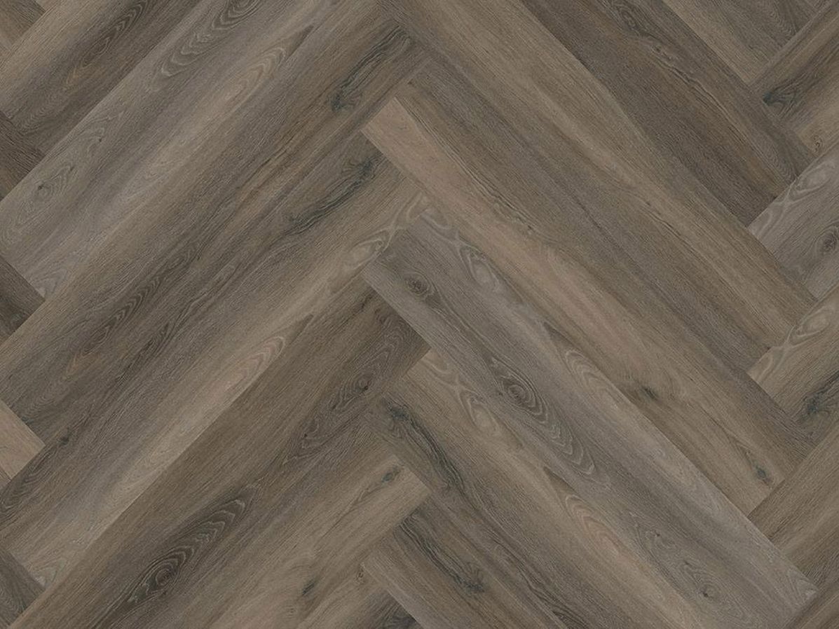 PVC Kodiaq visgraat click | Dark grey