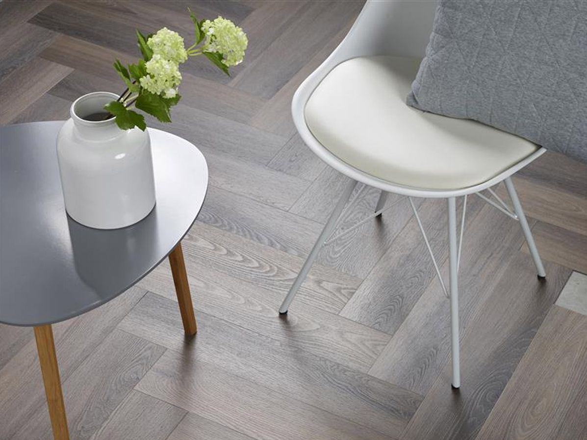 PVC Kodiaq visgraat click | Dark grey