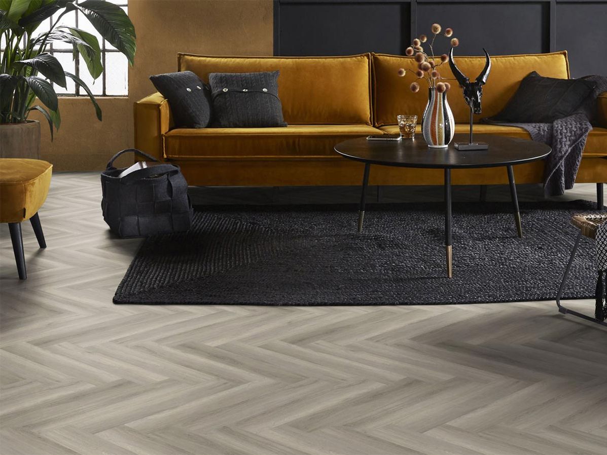 PVC Kodiaq visgraat click | Light grey oak