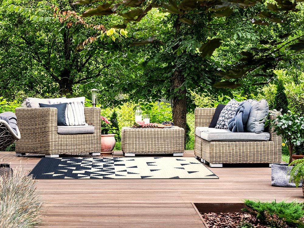 Buitenkleed Fenix blauw