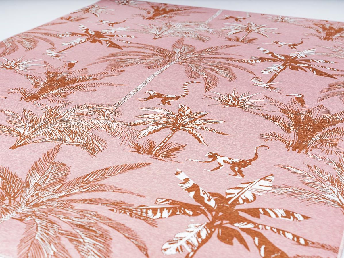 Vloerkleed Monkey oud roze