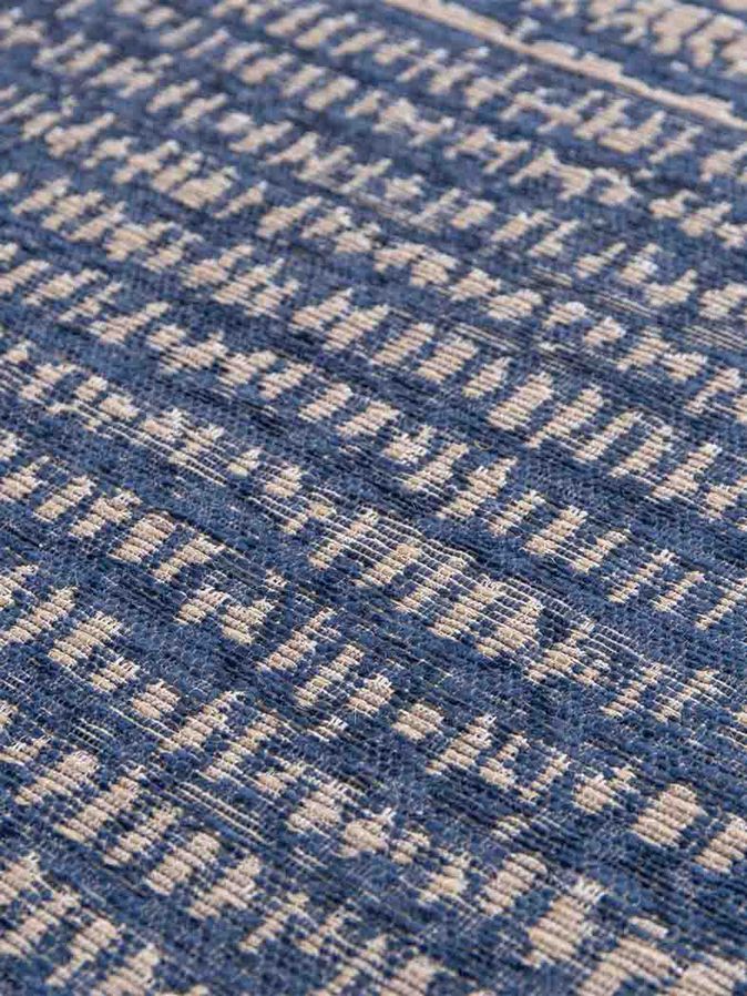 Vloerkleed Tulis blauw
