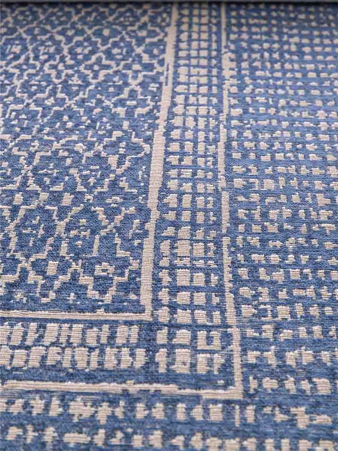 Vloerkleed Tulis blauw