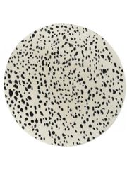 Vloerkleed Softness rond cream/near black