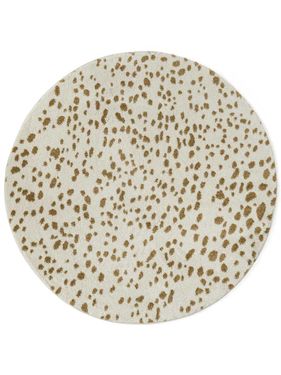 Vloerkleed Softness rond cream/autumn gold