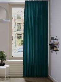 Gordijn Celeb velours petrol