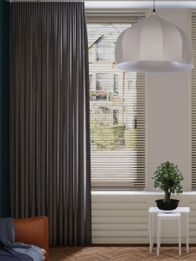 Gordijn Tender velours steen