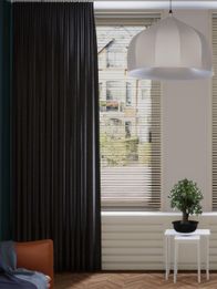 Gordijn Tender velours antraciet