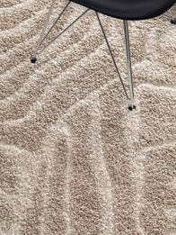 Vloerkleed Embrace | Creme beige swirl