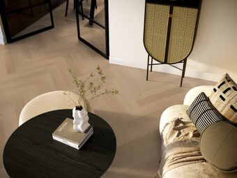 PVC Estera visgraat | Dark oak