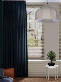 Gordijn Tender velours nachtblauw