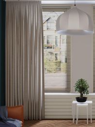 Gordijn Tender velours crème