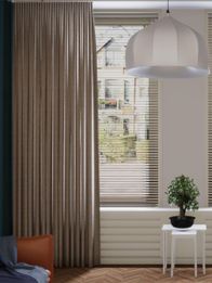 Gordijn Tender velours zand