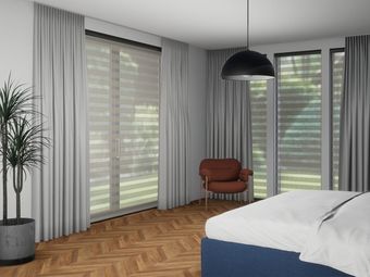 Duo-rolgordijn R-line linnen