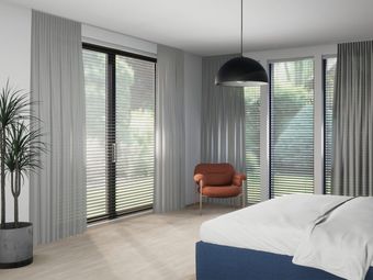 Houten jaloezie R-line | Zwart