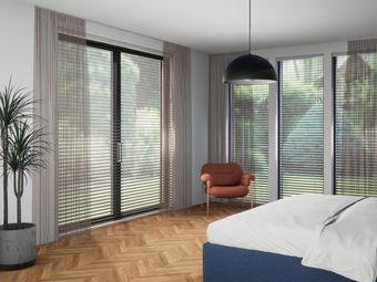 Houten jaloezie R-line | Zwart