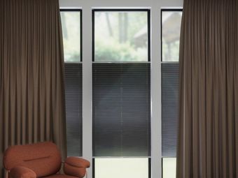 Plisségordijn R-line taupe