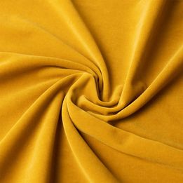 Gordijn Superior velours okergeel