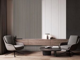 Houten wandpaneel | Taupe