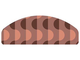 Trapmatten set Ambiance | Swirl burgundy