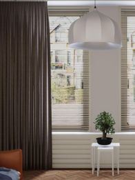 Gordijn Tender velours leem