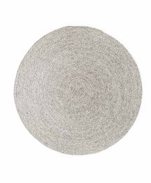 Vloerkleed Namib rond light silver
