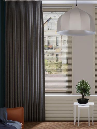 Gordijn Tender velours steen