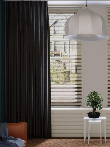 Gordijn Tender velours antraciet