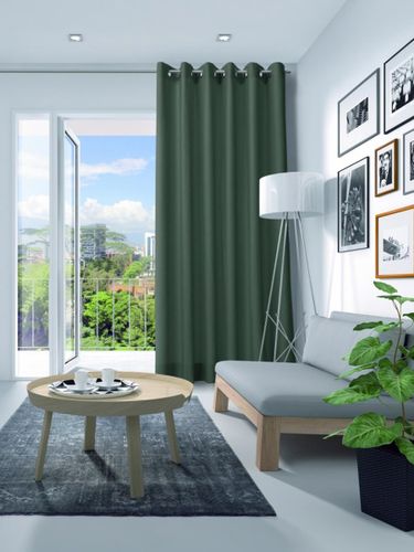 Gordijn Elegance velours flessengroen