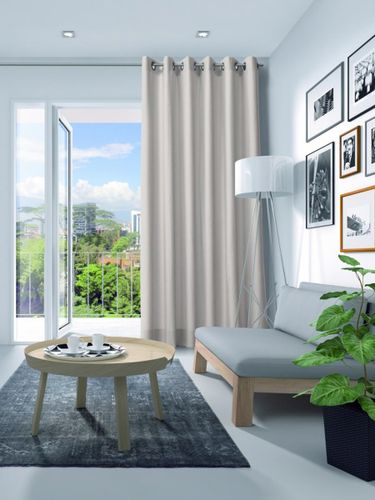 Gordijn Elegance velours lichtgrijs