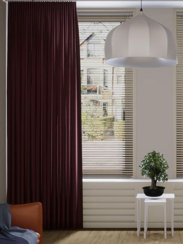 Gordijn Enjoy wijnrood