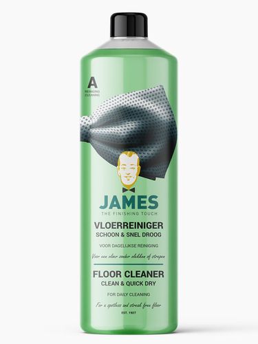 James vloerreiniger Schoon en snel droog