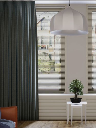 Gordijn Lelie lindegroen 