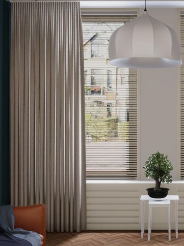 Gordijn Tender velours crème