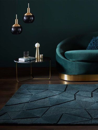 Vloerkleed Shard teal