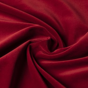 Gordijn Superior velours middenrood