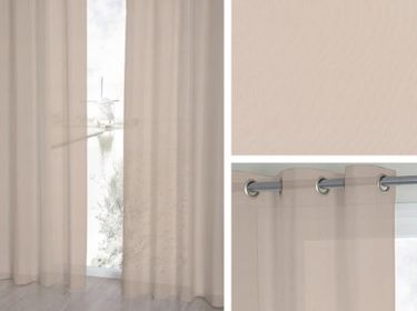Vitrage Topcolor voile latte