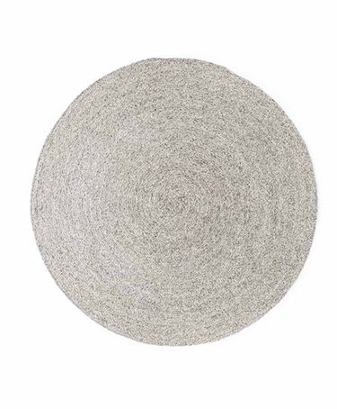 Vloerkleed Namib rond light silver