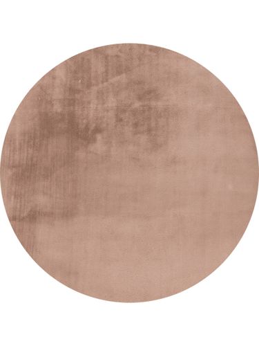 Vloerkleed Plush rond beige
