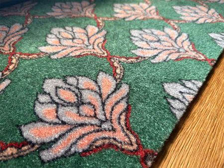 Deurmat Ornella | Donkergroen creme