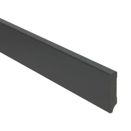 Hoge plint Modern zwart