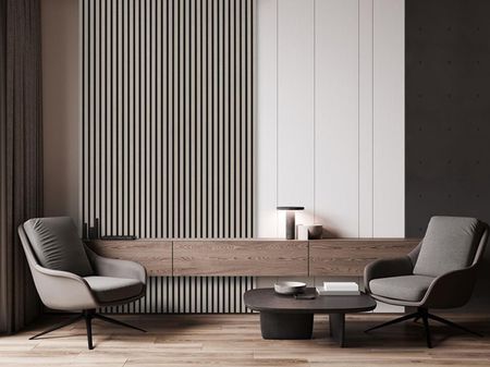 Houten wandpaneel | Taupe