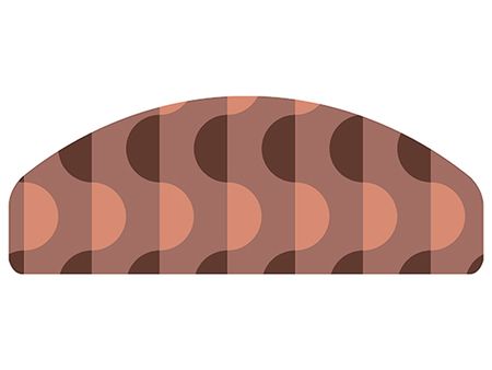 Trapmatten set Ambiance | Swirl burgundy