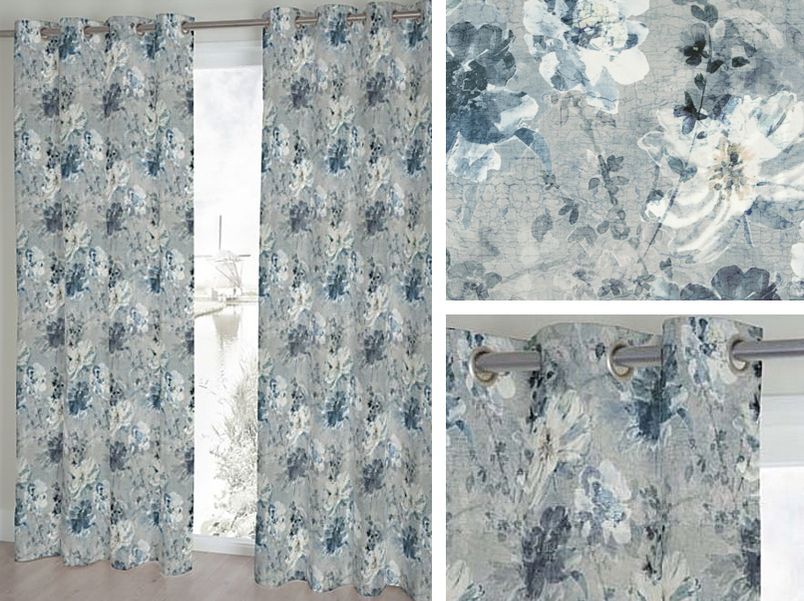 Gordijn Exquisite Recycle 4 blauw | Roobol Gordijn Exquisite Recycle 4 blauw | Roobol
