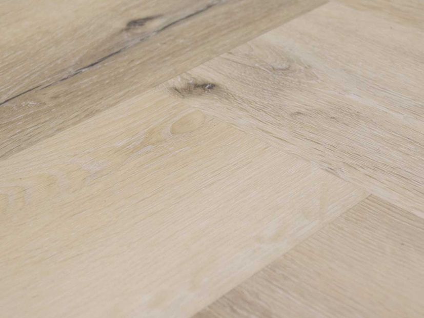 PVC vloer Spigato visgraat light oak
