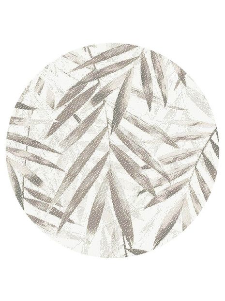 Vloerkleed Softness rond multi bruin