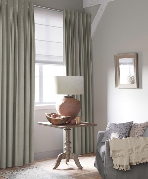 Gordijn Double Recycle taupe
