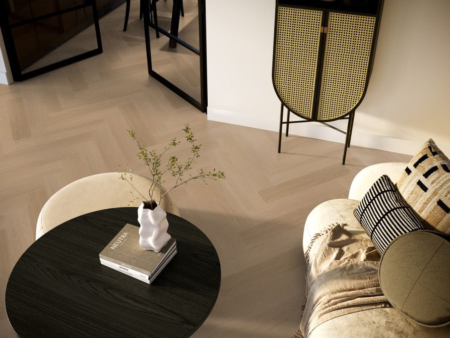 PVC Estera visgraat | Dark oak